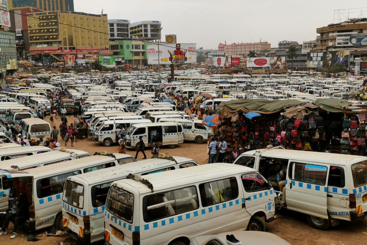 A lot of Taxis Marketplace Uganda Kampala